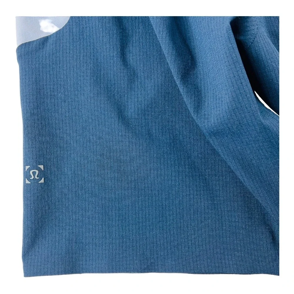 Lululemon Lt Blue & Navy Colorblock Lined Athletic Stretch Shorts Men Size Small - Picture 6 of 6